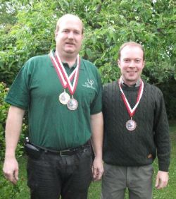 Mannschaft 3. Platz v.l.v.r.: Hr. Bernhardt, Hr. Meir