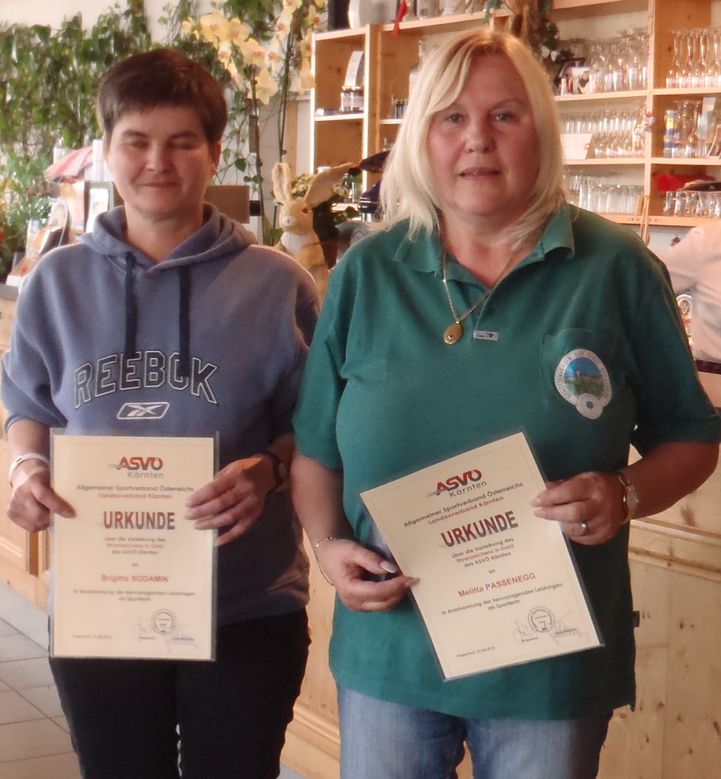 SGKP-Schützinnen: Brigitte Sodamin, Melitta Passenegg