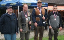 Senioren v.l.n.r.: Bernhardt (Skeet-Referent), Brandstötter, Wimmer, Weidner Senioren