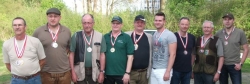 Mannschaft 1.  3. Platz v.l.n.r. Holzer, Keimelmayr Chr., Keimelmayr F., Roithmayr M., Auer,  Roithmayr R.,Wazenböck. Lindmeyer, Baumgartner