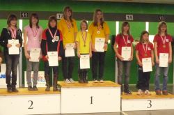 Jugend 1 weiblich Mannschaft: V.l.n.r.: OÖ, Salzburg, Tirol.