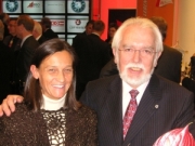 Sabine Gelautz mit ÖSB Vizepräsident Ing. Horst Judtmann